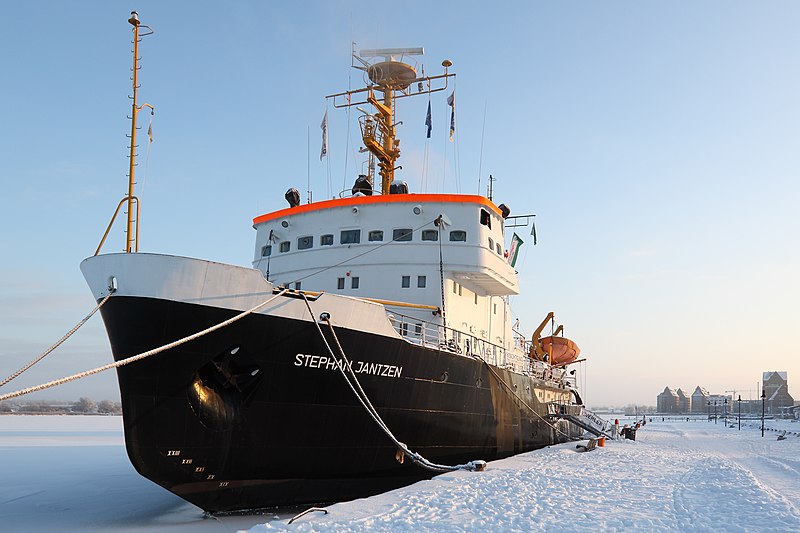 Photograph of an icebreaker ship