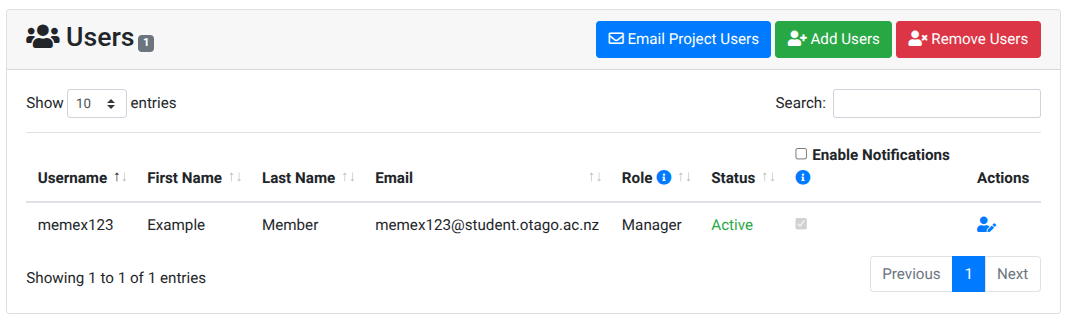 The Role for the user is now updated.